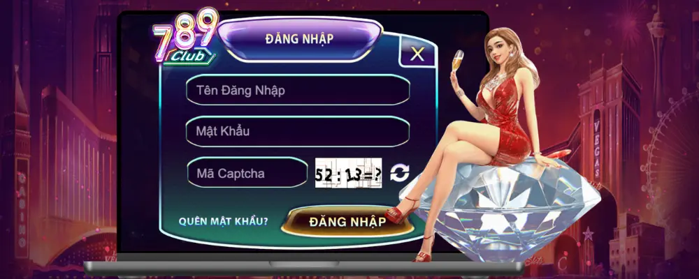 Điền thông tin đơn giản khi đăng nhập 789club