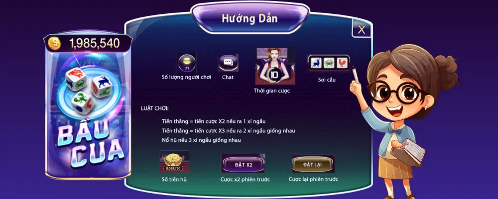 luật chơi bầu cua cá cọp vô cùng đơn giản